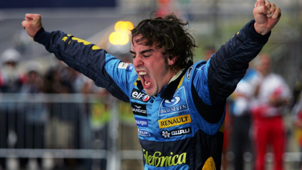  © Formula 1 | Alonso na het winnen van het Formule 1-WK in 2005 